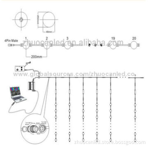 26mm LED point light with IC